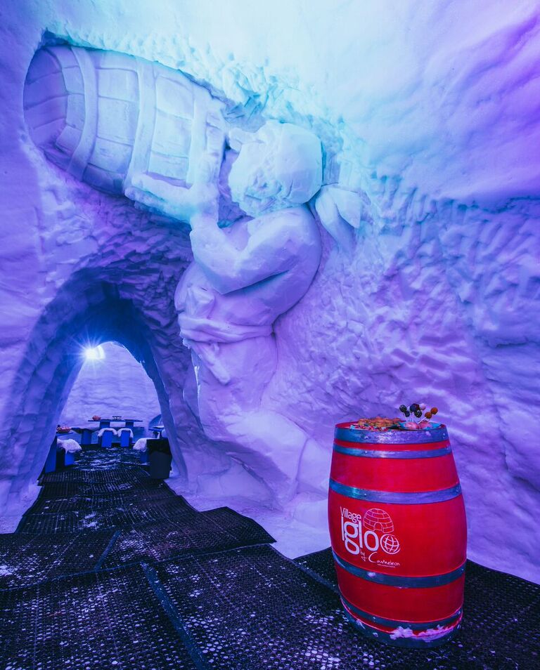 Intérieur village Igloo